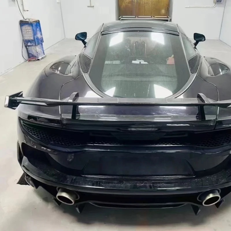Used for GT Upgrade PRO Style Dry Carbon Fiber Rear Wing Rear Spoiler Component Rear Luggage Lip Spoiler